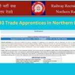 3093 Trade Apprentices in Northern Rail